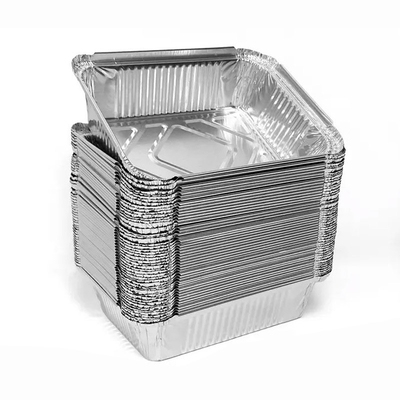 ふたが付いている1LB習慣8342のアルミ ホイルの食品容器450mlの食品容器ホイル