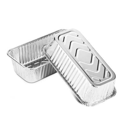 ふたが付いている550mlアルミ ホイルの食品容器の持ち帰り用の料理のパッキング アルミニウム使い捨て可能な箱