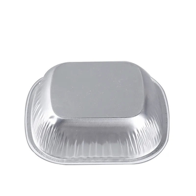 250mlアルミ ホイルの食品容器ふたが付いている使い捨て可能な飛行中の上塗を施してある航空会社の食糧食料調達の容器